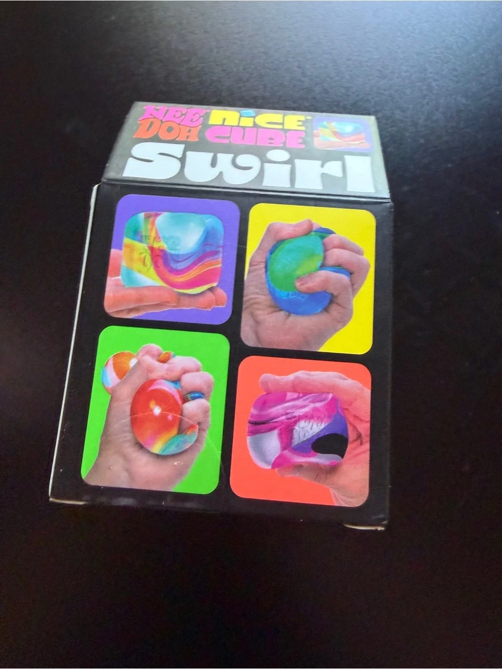 New Nee Doh Nice Cube Orange Red Yellow Swirl Solid Squish Schylling Needoh